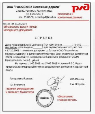 Доставка справки с места работы 